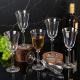 6 bohemia crystal white wine glasses "Angela" 250ml