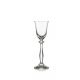 6 bohemia crystal glasses for liquor "Angela" 60 ml