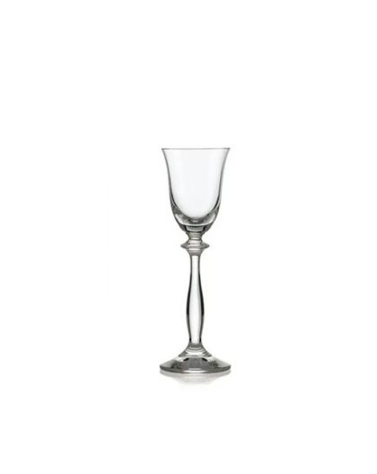 6 bohemia crystal glasses for liquor "Angela" 60 ml