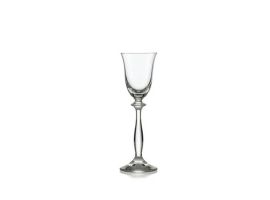 6 bohemia crystal glasses for liquor "Angela" 60 ml