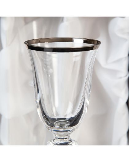 6 bohemia crystal glasses for liquor "Angela" 60 ml