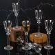 6 bohemia crystal glasses for liquor "Angela" 60 ml