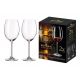 2 bohemia crystal red wine glasses "Golden Prague" 600 ml