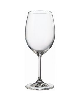 6 bohemia crystal white wine glasses "Cristallin" 350 ml