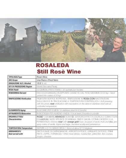 Rosaleda, Still Rosé wine- Villa OPPI 1524
