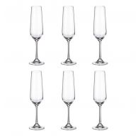 6 кристални чаши за шампанско Bohemia "Стрикс"