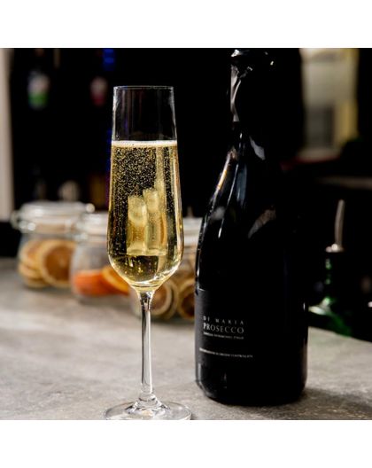 6 Bohemia crystal champagne / sparkling glasses "Strix"