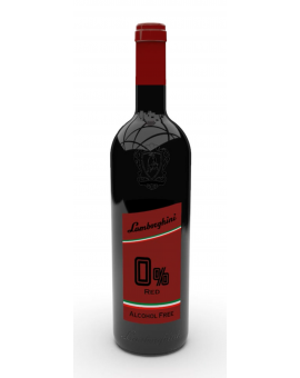 Lamborghini red wine Alcohol FREE Merlot
