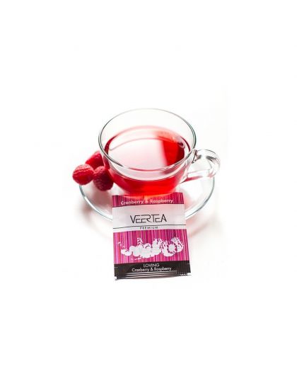 VEERTEA Червени боровинки и малини, 100 пакетчета