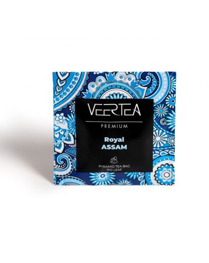 VEERTEA Pyramid Assam Black Tea, 40 Tea bags
