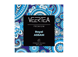 VEERTEA Pyramid Assam Black Tea, 40 Tea bags