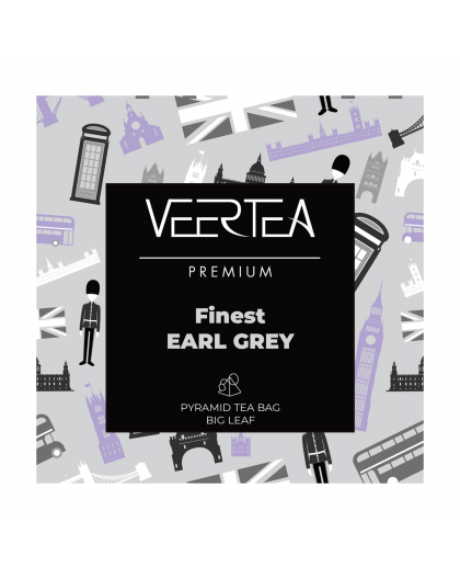 VEERTEA Pyramid Чай Ърл Грей, Earl Grey, 40 пакетчета