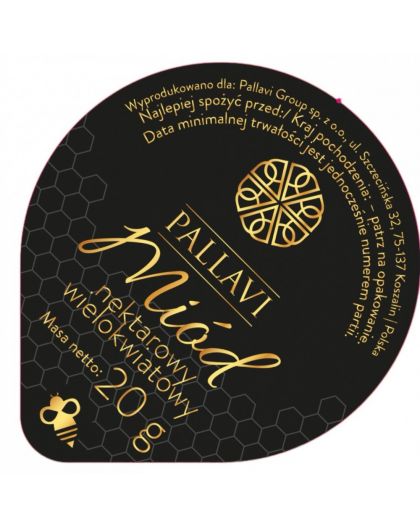 Pallavi multi-flower bee honey, 50 pcs. x 20 g