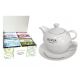 Teapot, Tea cup, Saucer Set &  40 Mix best Veertea teas