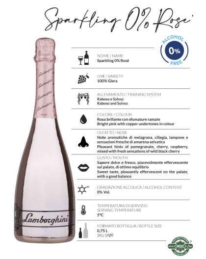 Lamborghini: Sparkling 0% Alcohol Rosé