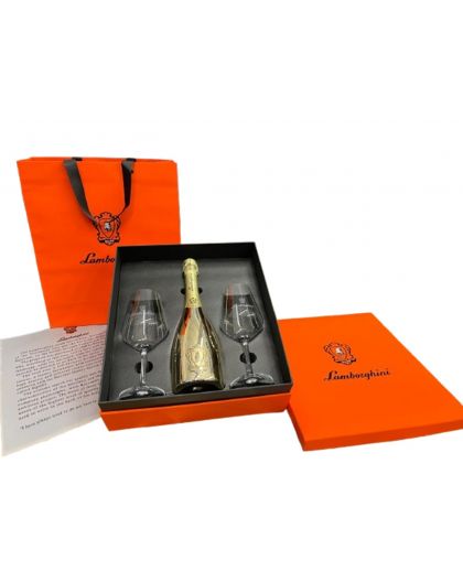 Lamborghini sparkling wine Brut Pinot Chardonnay GOLD