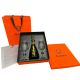 Lamborghini Sparkling wine gift box with 2 crystal glasses