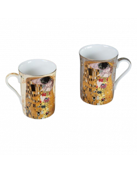 Set of two cups "The Kiss"