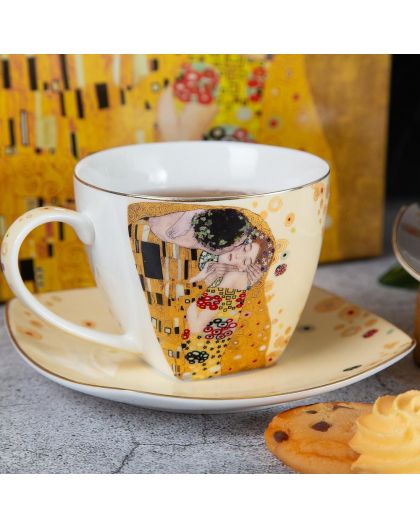Set of two tea cups "The Kiss" 250ml