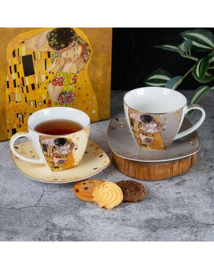Set of two tea cups "The Kiss" 250ml