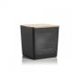 Candle in  black mat glass Dokki Cotton