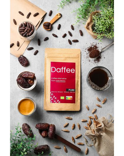 Daffee - Чисто, кафе от костилки от фурми, 10 Компостируеми капсули