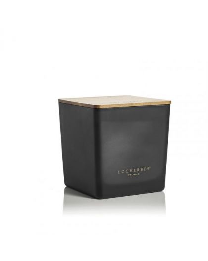 Candle in black mat glass Hejaz Incense