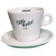6 Latte white cups Citta d'Italia