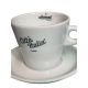 6 Latte white cups Citta d'Italia