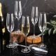 6 Bohemia crystal champagne / sparkling glasses "Columba"