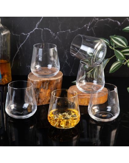 6 Bohemia Crystal glasses for whisky "Ardea"