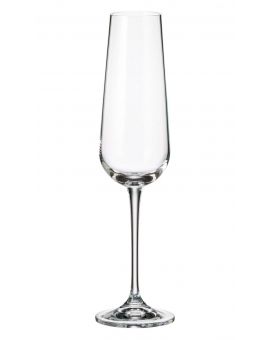 6 Bohemia crystal champagne / sparkling glasses "Ardea"