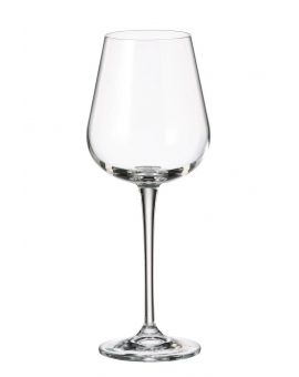 6 bohemia crystal white wine glasses "Ardea" 330ml