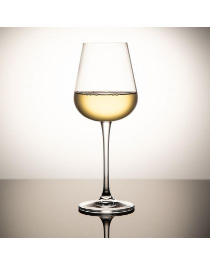6 bohemia crystal white wine glasses "Ardea" 330ml