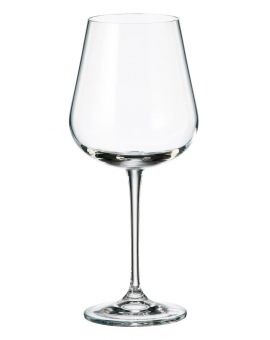 6 bohemia crystal red wine glasses "Ardea" 540ml