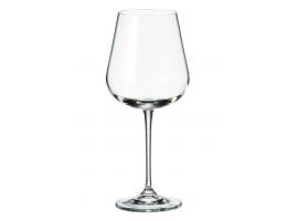 6 bohemia crystal red wine glasses "Ardea" 540ml