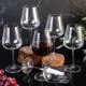6 bohemia crystal red wine glasses "Ardea" 540ml