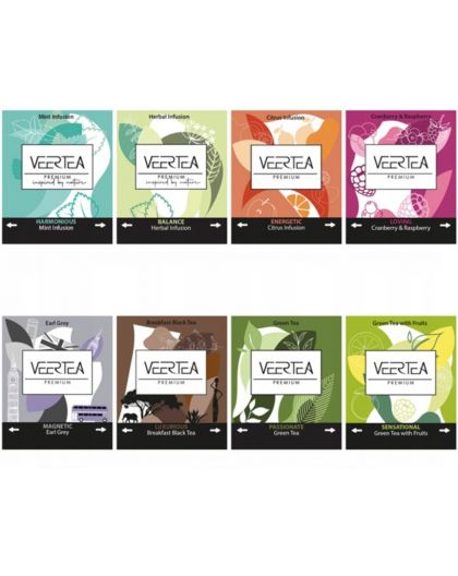 Подаръчен комплект чай - 200 пакетчета, Veertea Premium