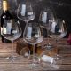 6 bohemia crystal red wine glasses "Columba" 640ml