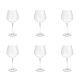 6 bohemia crystal red wine glasses "Columba" 640ml