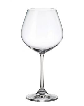 6 bohemia crystal red wine glasses "Columba" 640ml
