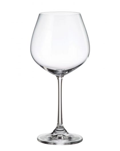 6 bohemia crystal red wine glasses "Columba" 640ml