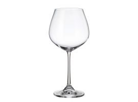 6 bohemia crystal red wine glasses "Columba" 640ml