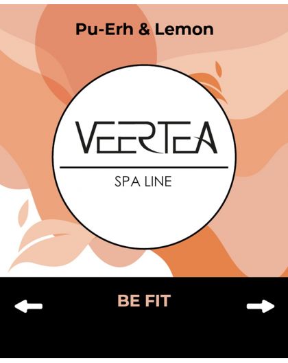 VEERTEA Be Fit Pu-erh & Lemon, 100 tea bags