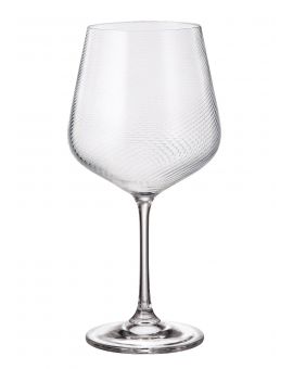 6 bohemia crystal red wine glasses "TYTO" 540ml