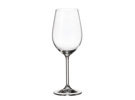 6 bohemia crystal white wine glasses "Colibri" 350ml