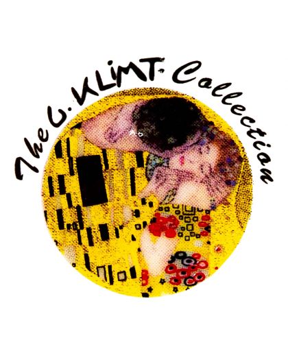 Set of 3 cups "The Kiss", Gustav Klimt