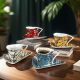 Set of 4 cups with saucers 90ml