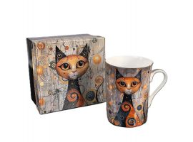 Mug for tea "Cats, Gustav Klimt" 300 ml