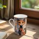 Mug for tea "Cats, Gustav Klimt" 300 ml